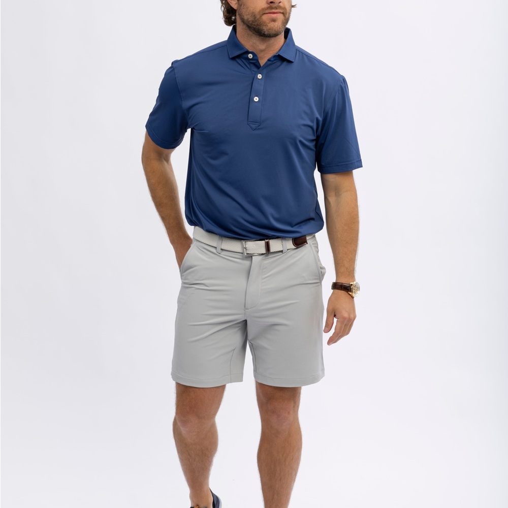 Turtleson Navy Performance Golf Polo Size L NWT Fore Kids + Zurich Classic Logos